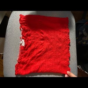 Tillys red cropped tube top